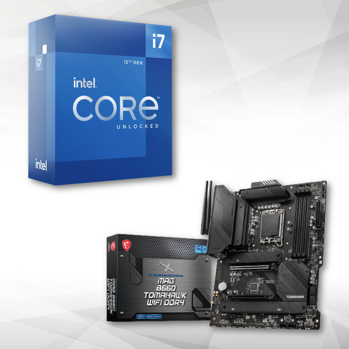 Intel CORE I7-12700K + Carte Mère MAG B660 TOMAHAWK WIFI DDR4