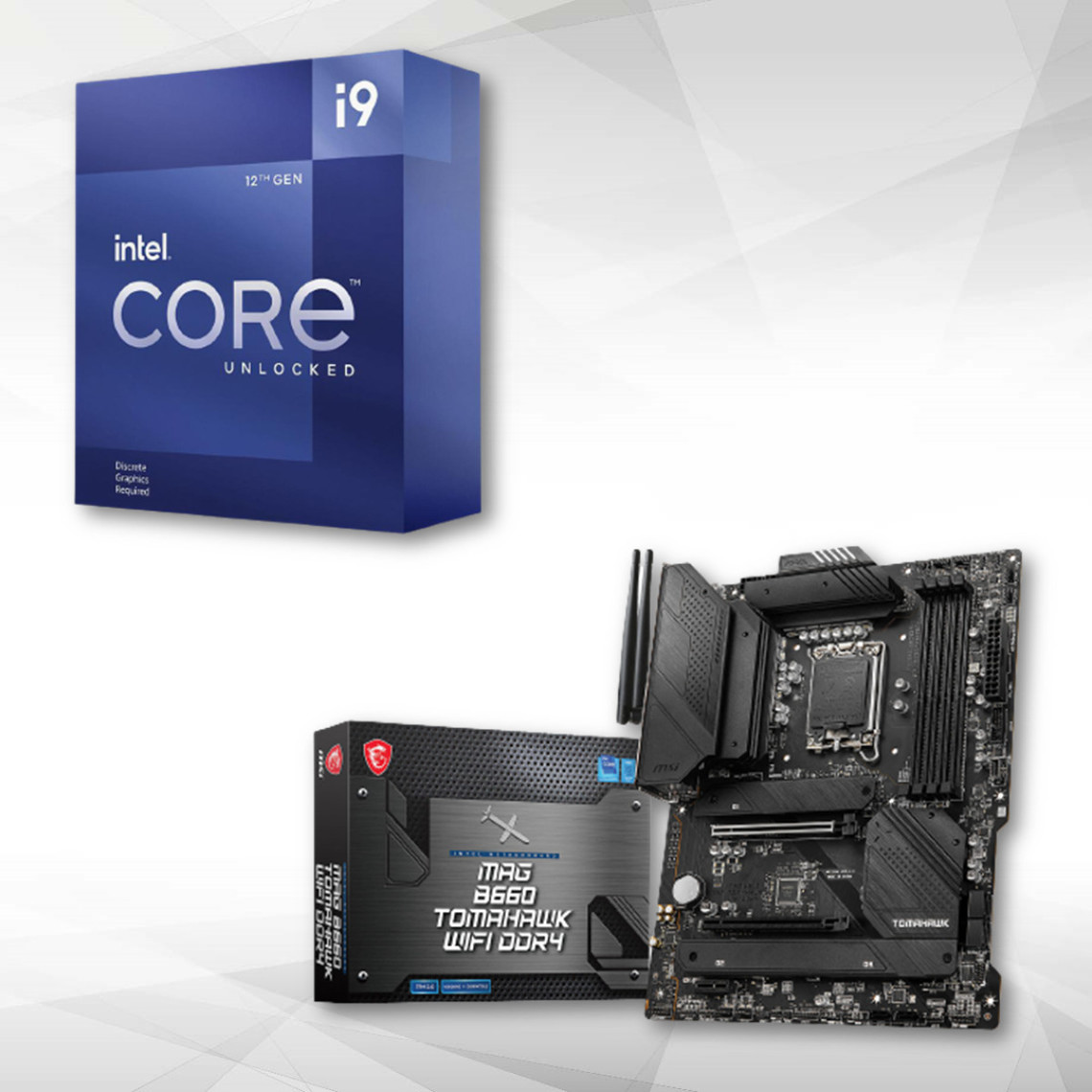 Intel Core i9-12900K 3.2/5.20 GHz + Carte Mère MAG B660 TOMAHAWK WIFI DDR4