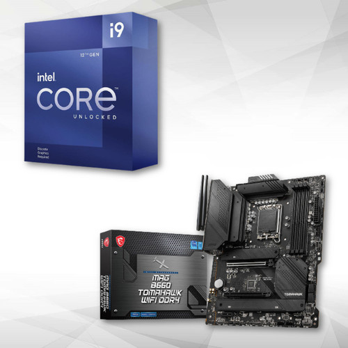 Intel - Core i9 12900KF 3.20/5.2 GHz + Carte Mère MAG B660 TOMAHAWK WIFI DDR4 - Packs Processeur, Carte mère et Mémoire