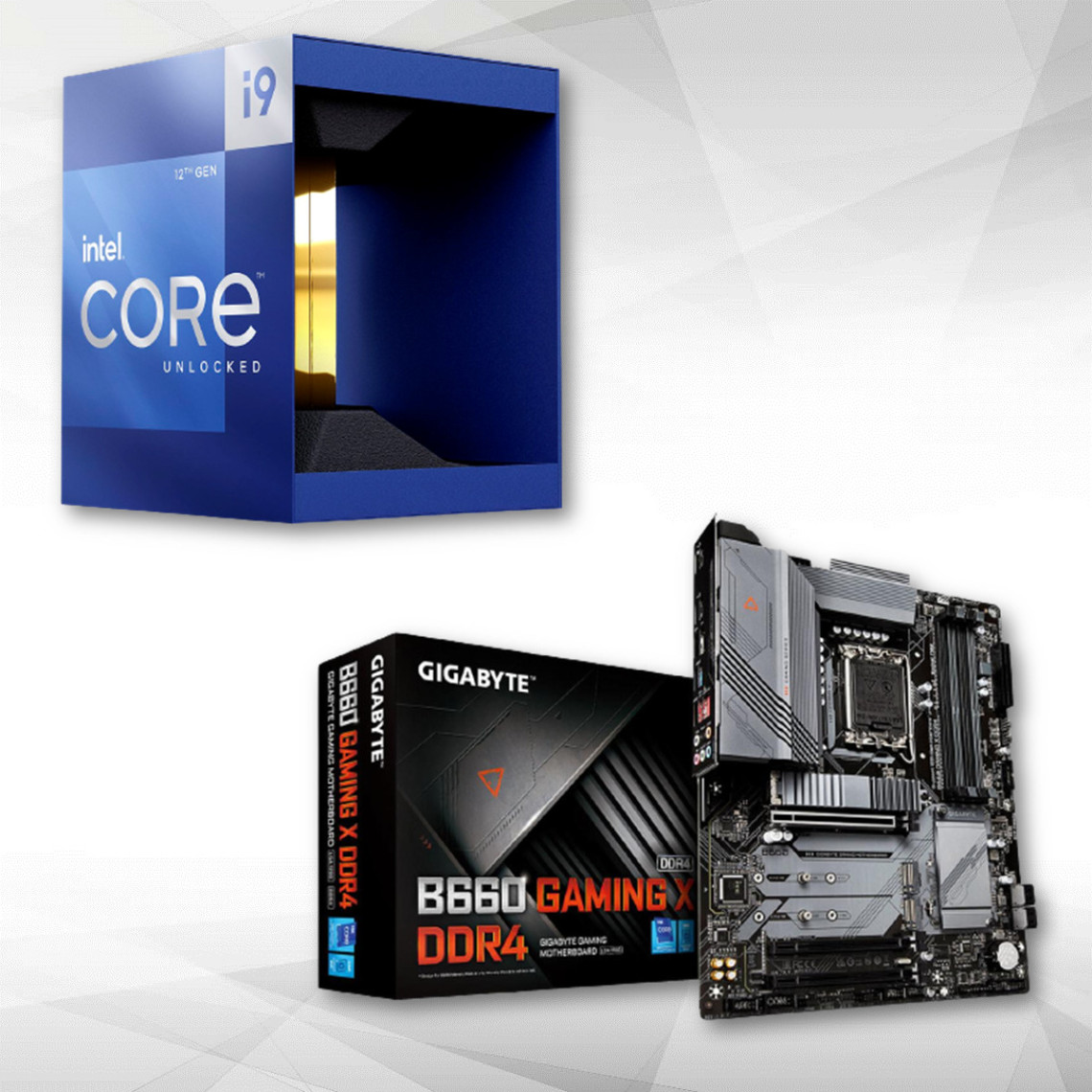 Intel Core i9-12900K 3.2/5.20 GHz + Carte mère B660 GAMING X DDR4
