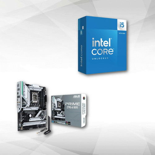 Intel - Intel Core i5-14600K (3.5 GHz / 5.3 GHz) + PRIME Z790-A WIFI - Processeur INTEL Intel core i5