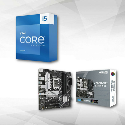 Intel - Core i5-13600K (3.5 GHz / 5.1 GHz) + PRIME B760M-A D4 - Intel