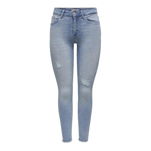 Only - Jean skinny taille moyenne bleu - Jean