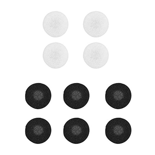 1Control - Lot de 5 paires d'Embouts/Bonnettes de rechange pour Ecouteurs T'nB (Noir/Blanc) 1Control  - Micro-Casque