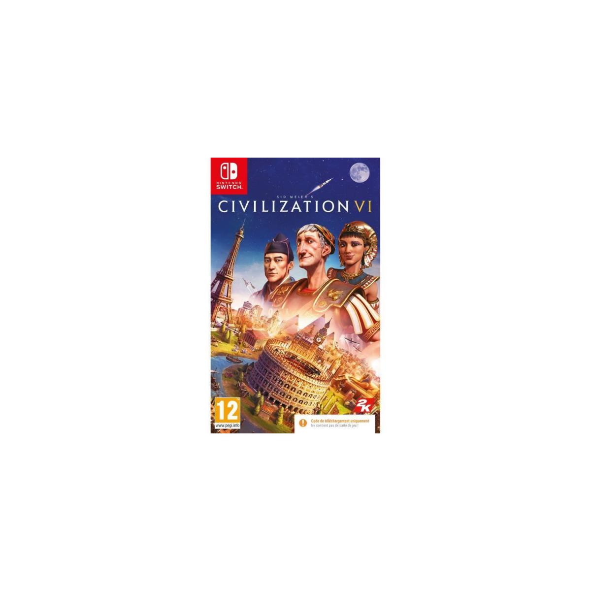 Jeux Switch 2K Games Civilization VI Jeu Nintendo Switch - Code in a box