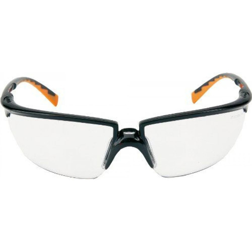 3M - 3M Solus 1 Paire de lunettes de protection Revêtement DX transparent Monture Noir/orange 3M  - Lunette protection