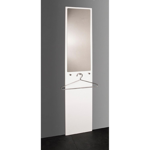 3S. x Home - Garderobe murale blanche miroir integré - La chambre