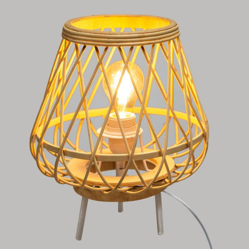 3S. x Home Lampe Trépied Bambou Ritual
