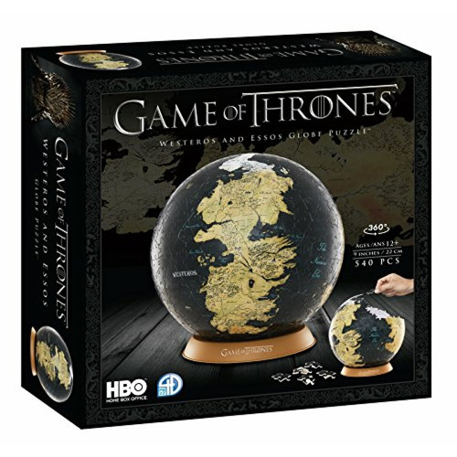 4D Cityscape 4D cityscape game of Thrones (goT) 3D Westeros et Essos globe Puzzle, 9 pouces