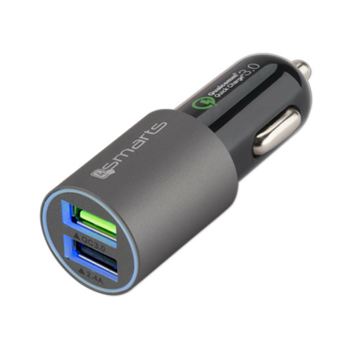 4Smarts - Chargeur Allume-Cigare Voiture Charge Rapide - 6A 2 Ports USB - 4Smarts 4Smarts  - 4Smarts