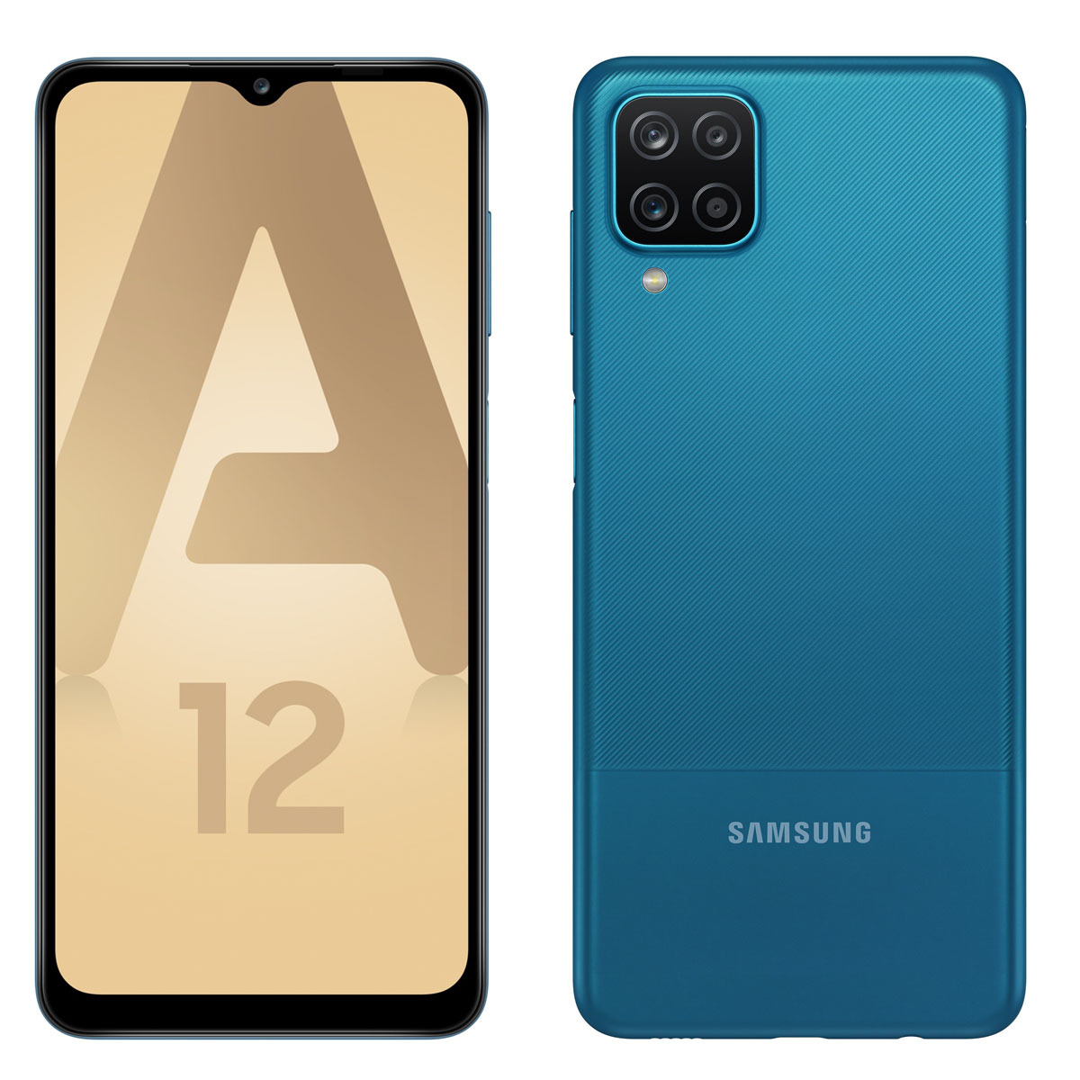 Smartphone Android Samsung Galaxy A12 - 64 Go - Bleu