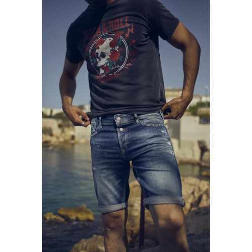 Le Temps des Cerises - Bermuda short en jeans LAREDO - Promo LES ESSENTIELS HOMME