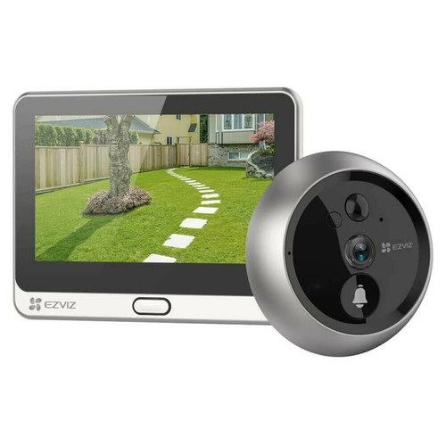 Caméra de surveillance connectée Sonnette à judas sans fil connectée - DP2C