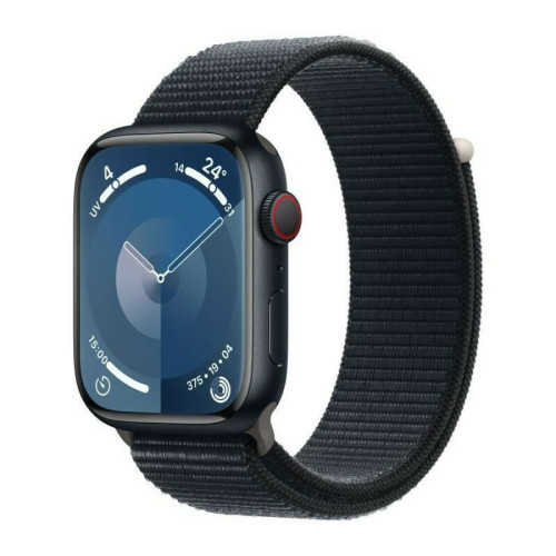 Apple - Apple Watch Series 9 GPS + Cellular, boîtier en aluminium minuit de 41 mm, boucle Sport minuit Apple  - Apple Watch Gps + cellular