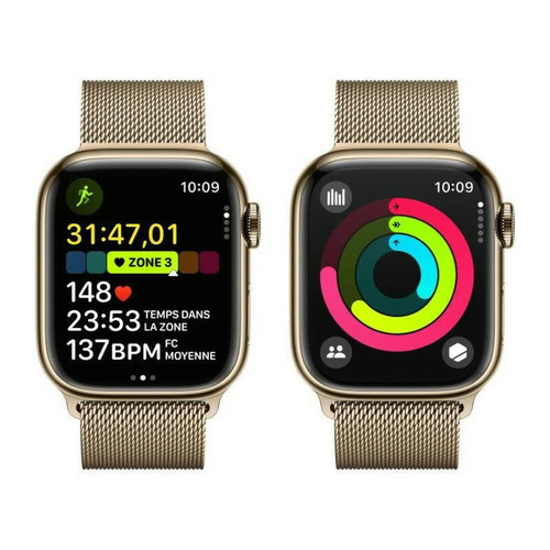 Apple Watch Apple AWS-9-GPS-CELLULAR-41-ACIER-BOUCLE-MILANAISE-DORE