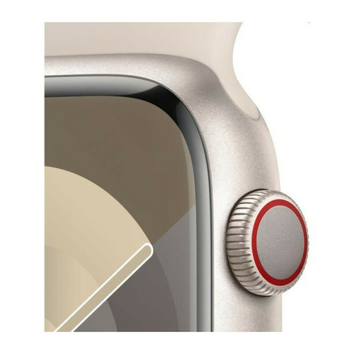 Apple Apple Watch Series 9 GPS + Cellular 45 mm avec boîtier en aluminium Stellaire et bracelet sport Stellaire M/L