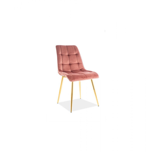 Ac-Deco - Chaise Chic - L 50 x l 43 x H 88 cm - Rose Ac-Deco - Chaise scandinave grise Chaises