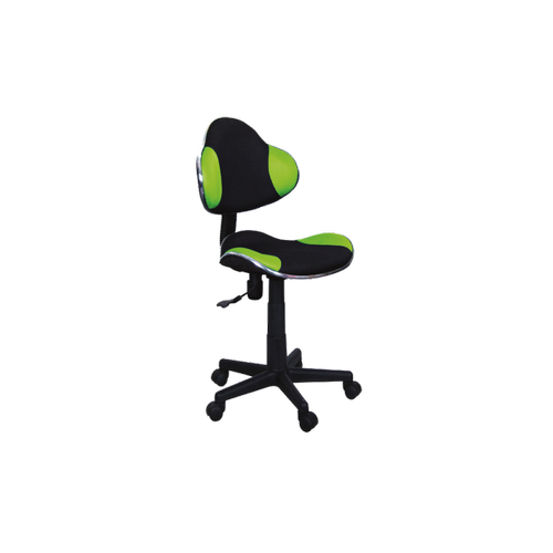 Ac-Deco - Chaise de bureau à roulettes - QG2 - 48 x 41 x 84 cm - Noir et vert - Ac-Deco