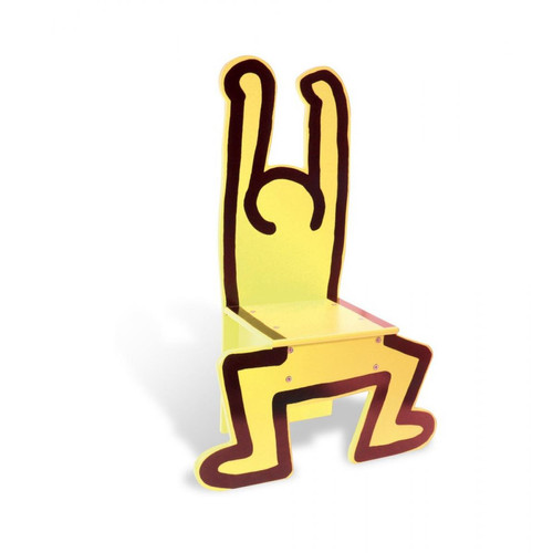 Ac-Deco - Chaise jaune Keith Haring - Vilac - Jeux et jouets Ac-Deco  - Chaise écolier Chaises