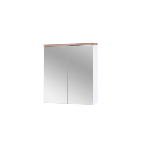 Ac-Deco Ensemble meuble vasque + cabinet-miroir - Blanc - 60 cm - Bali