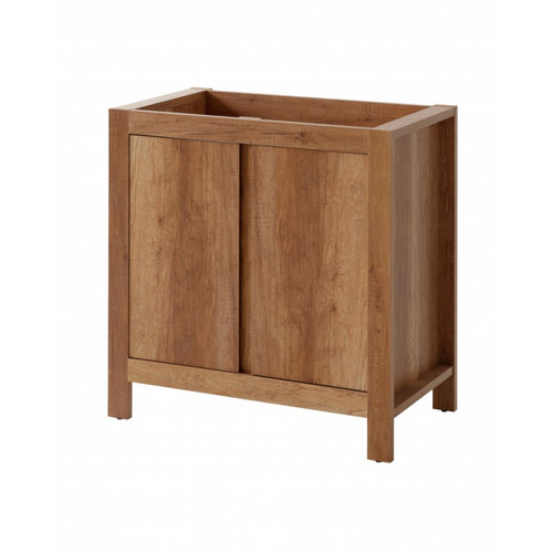 Ac-Deco Ensemble meuble vasque salle de bain - Bois - 60 cm - Classic Oak