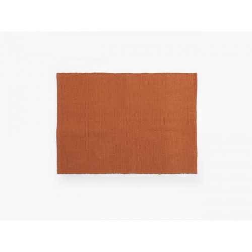 Ac-Deco - Tapis rectangulaire en coton - Moorea - 130 x 170 cm - Cuivré - Décoration Cuivre