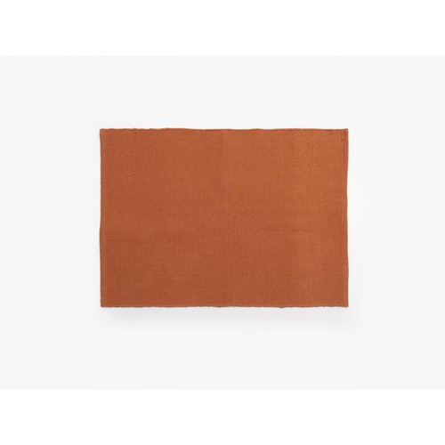 Ac-Deco - Tapis rectangulaire en coton - Moorea - 60 x 90 cm - Cuivré - Décoration Cuivre