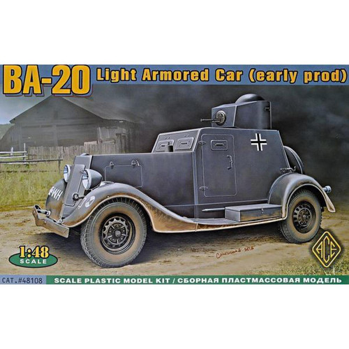 Accessoires et pièces Ace BA-20 light armored car, early prod. - 1:48e - ACE