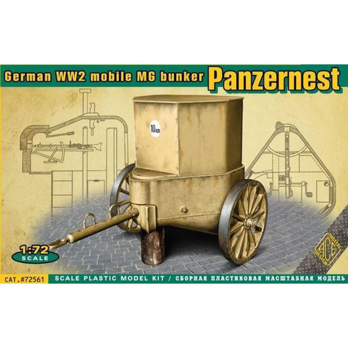 Accessoires et pièces Ace WWII German mobile MG bunker Panzernest - 1:72e - ACE
