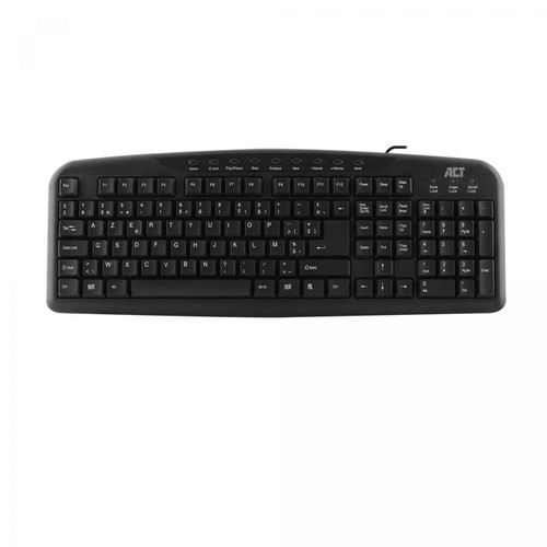 Act Editions - ACT AC5405 clavier USB AZERTY Belge Noir Act Editions  - Clavier Azerty