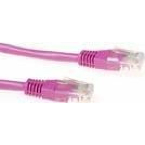 Act Music - ACT Pink 2 meter U/UTP CAT6 patch cable with RJ45 connectors. Cat6 u/utp pink 2.00m (IB1802) Act Music  - Marchand Zoomici
