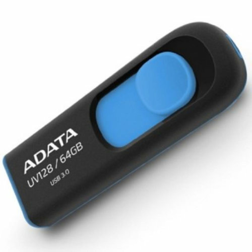 Adata - Clé USB Adata AUV128-64G-RBE 64 GB 64 GB Adata  - Clés USB Adata