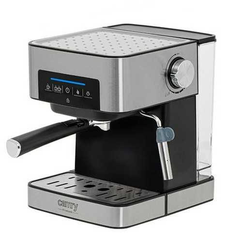 Expresso - Cafetière Camry Machine à Espresso Automatique15 Bars,1,6 L, Buse Vapeur à Lait, Chauffe -Tasses, 1000, Noir/Argent, Camry, CR 4410