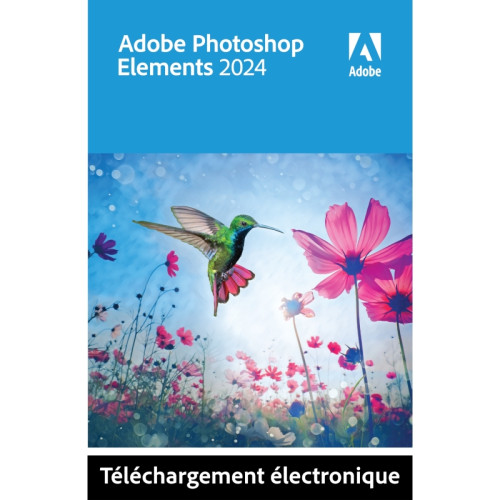 Adobe - Adobe Photoshop Elements 2024 - Licence perpétuelle - 2 PC - A télécharger Adobe  - Logiciels