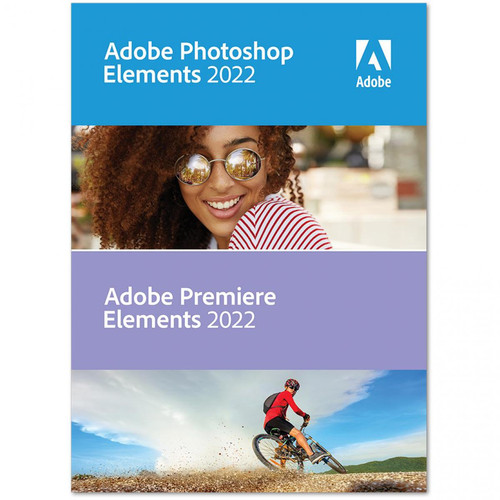 Adobe - Adobe Photoshop Elements & Premiere Elements 2022 - Licence perpétuelle - 2 PC - A télécharger - Graphisme et Vidéo