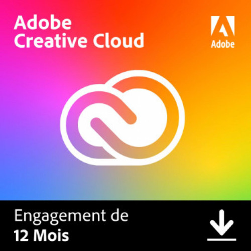 Adobe - Creative Cloud all Apps - Particuliers - Licence 1 an - 1 utilisateur - A télécharger Adobe   - Ventes Flash