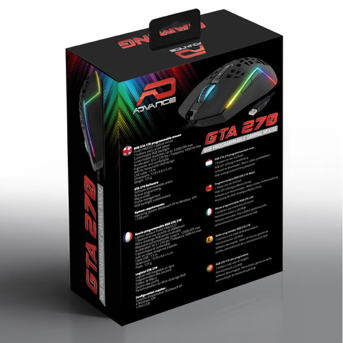 Souris Souris Gamer GTA 270 12000 DPI LED RGB Gaming Programmable