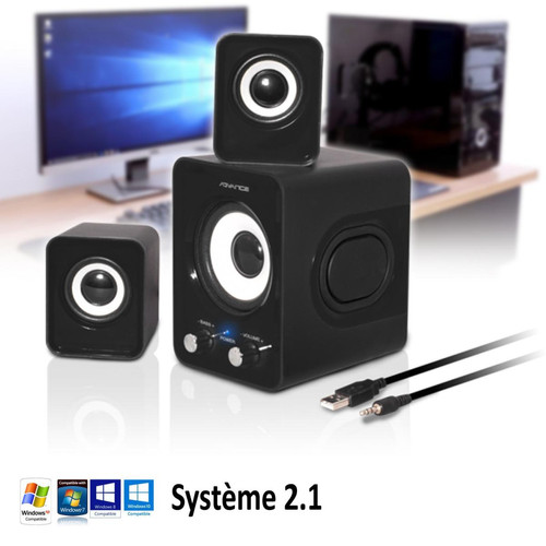 Advance - Pack d'enceintes PC Advance Soundphonic 2.1 - 6W RMS - Enceinte Multimédia
