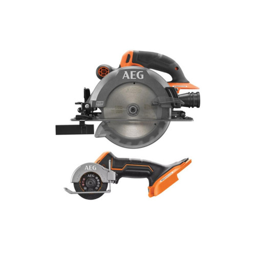 AEG - Pack AEG Scie circulaire - Mini scie multi-matériaux - 18 V - Subcompact - Brushless AEG - Scier & Meuler