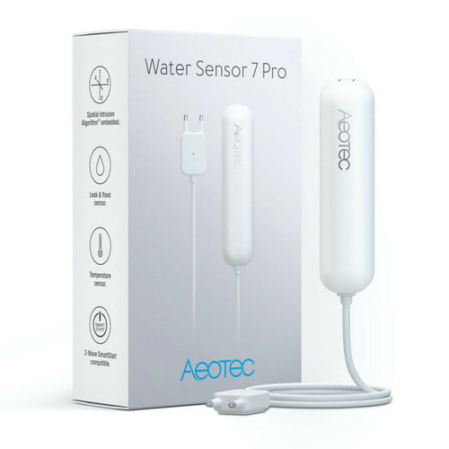 Aeotec - Aeotec ZWA019 - Water Sensor 7 Pro - Capteur d'inondation, de température et d'humidité Z-Wave+ avec puce Z-Wave+ V2 (série 700) Aeotec  - Marchand My alarme