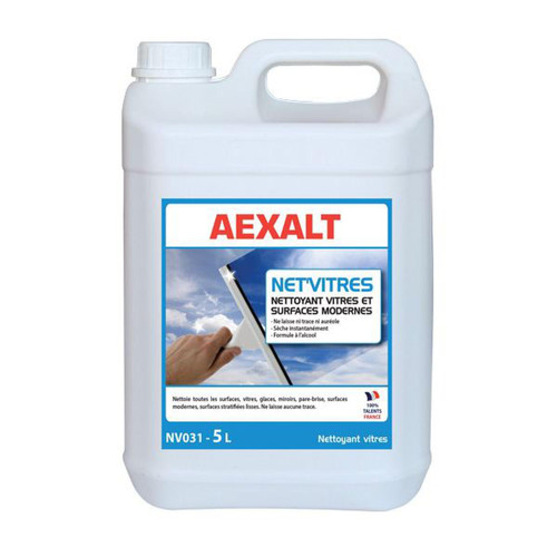 AEXALT - Aexalt - NET'VITRES nettoyant vitres et surfaces modernes à l'alcool 5 L AEXALT  - Aménagement extérieur