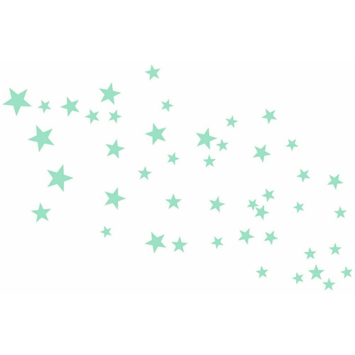 AFK LIVING - Stickers muraux étoiles Menthe - AFK Living - Chambre Enfant Vert citron
