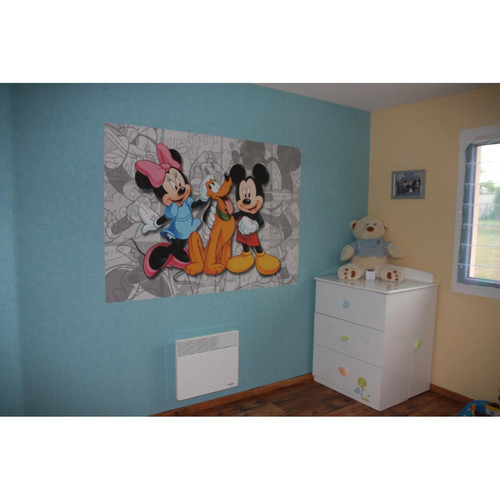Affiches, posters Poster XXL Mickey Minnie Mouse Disney en gris 160X110 cm
