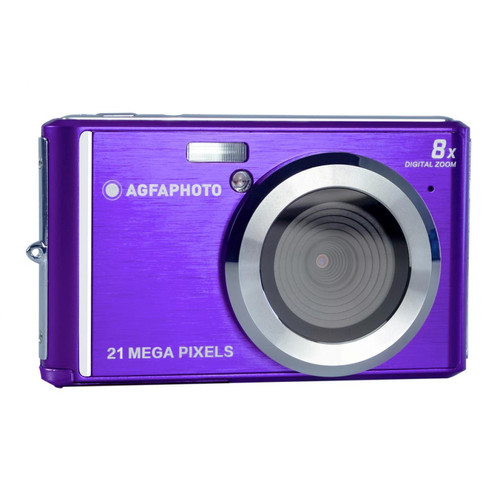 Agfa Photo - AGFA PHOTO Realishot DC5200 - Appareil Photo Numérique Compact (21 MP, 2.4'' LCD, Zoom Digital 8x, Batterie Lithium)-Violet- - Appareil Photo