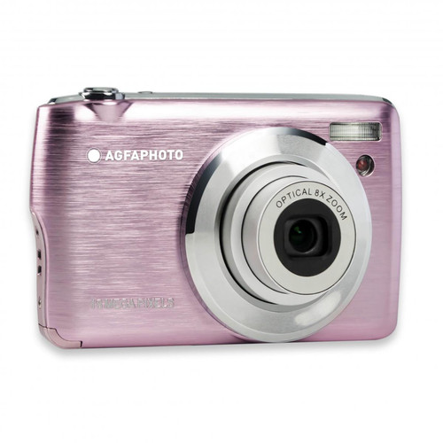 Agfa Photo - AGFA PHOTO Realishot DC8200 - Appareil Photo Numérique Compact Cam (18MP, Vidéo Full HD, Ecran LCD 2.7'', Zoom Optique 8X, Batterie Lithium et Carte SD 16GB)-Rose- - Appareil photo reconditionné