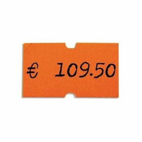 Agipa - Agipa 100912 Paquet de 6 rouleaux de 1000 étiquettes Orange fluo rectangulaire Agipa  - Agipa