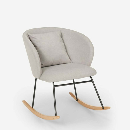 Ahd Amazing Home Design - Chaise à bascule moderne fauteuil de salon coussin en bois Houpa Ahd Amazing Home Design  - Chaise moderne bois