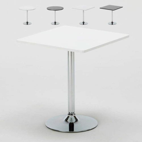 Chaises Ahd Amazing Home Design Bar Table ronde blanc carré noir 70x70 B