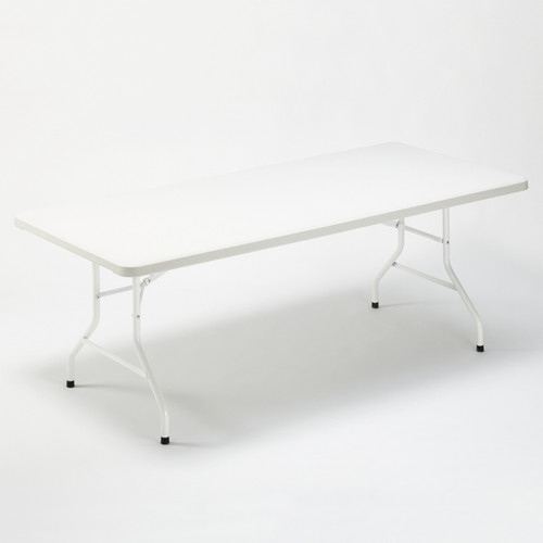 Ahd Amazing Home Design Ensemble de table rectangulaire 200x90 et 8 chaises pliantes de camping et jardin Davos