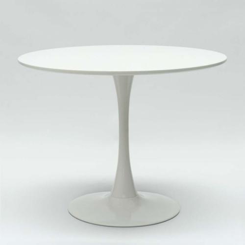 Ahd Amazing Home Design Table ronde 70cm cuisine bar salle à manger design scandinave moderne Tulip | Couleur: Blanc